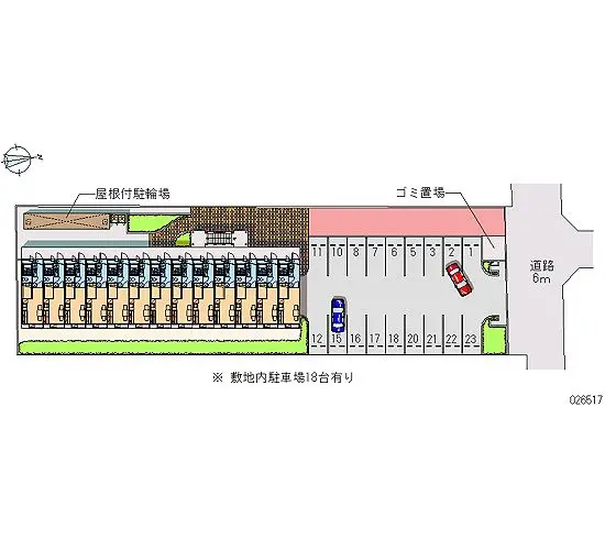 ★手数料０円★茨木市平田台　月極駐車場（LP）